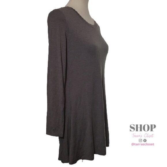 H by Halston Essentials Gray Knit Tunic Sz XS - Picture 2 of 8
